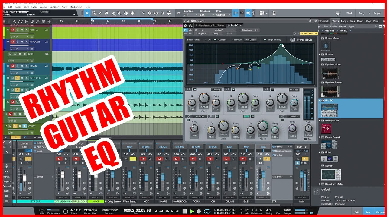 How To Eq Metal Rhythm Guitar - POD FARM