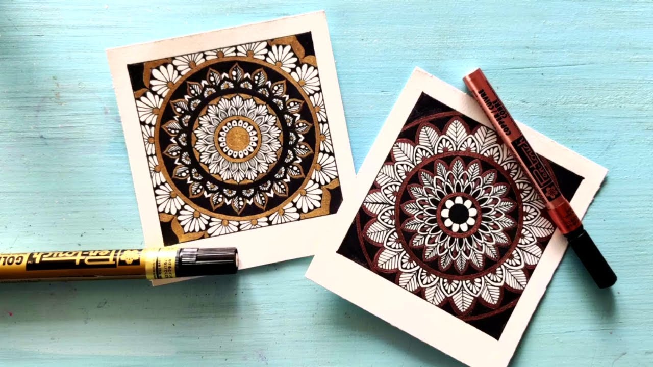2 easy mandala drawing || beautiful mandala art