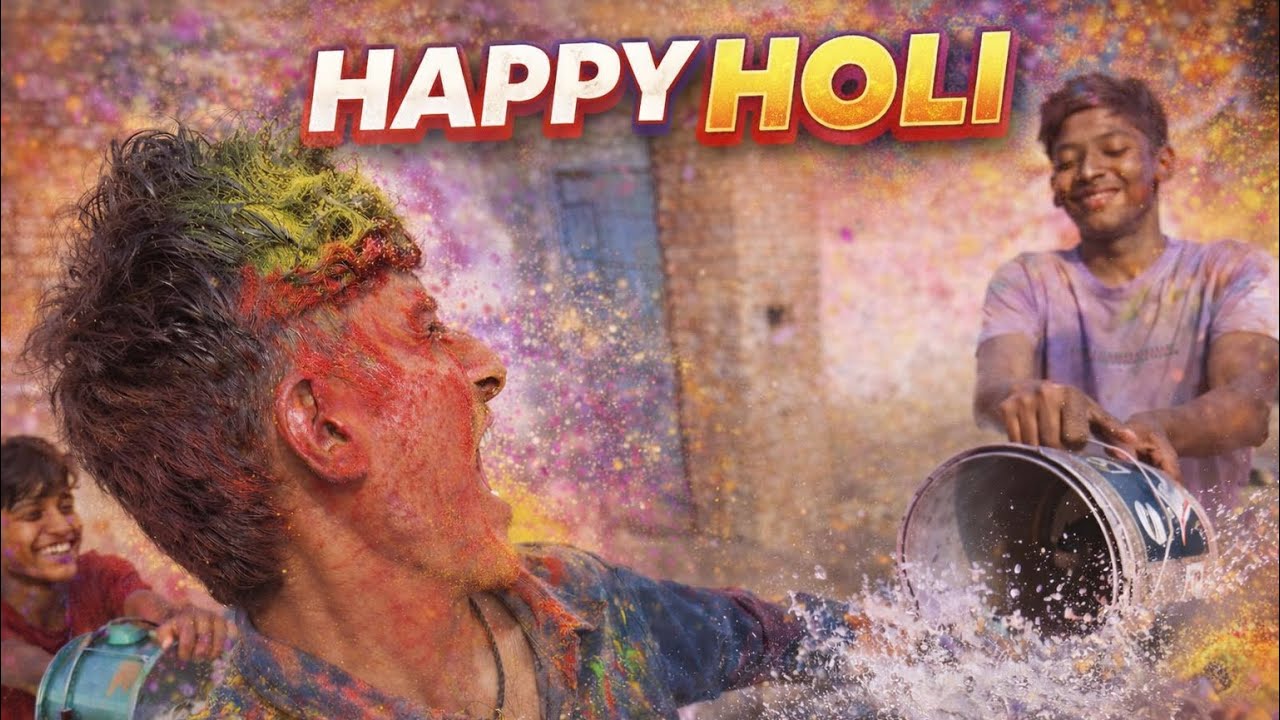 Happy Holi ❤️#funny 
