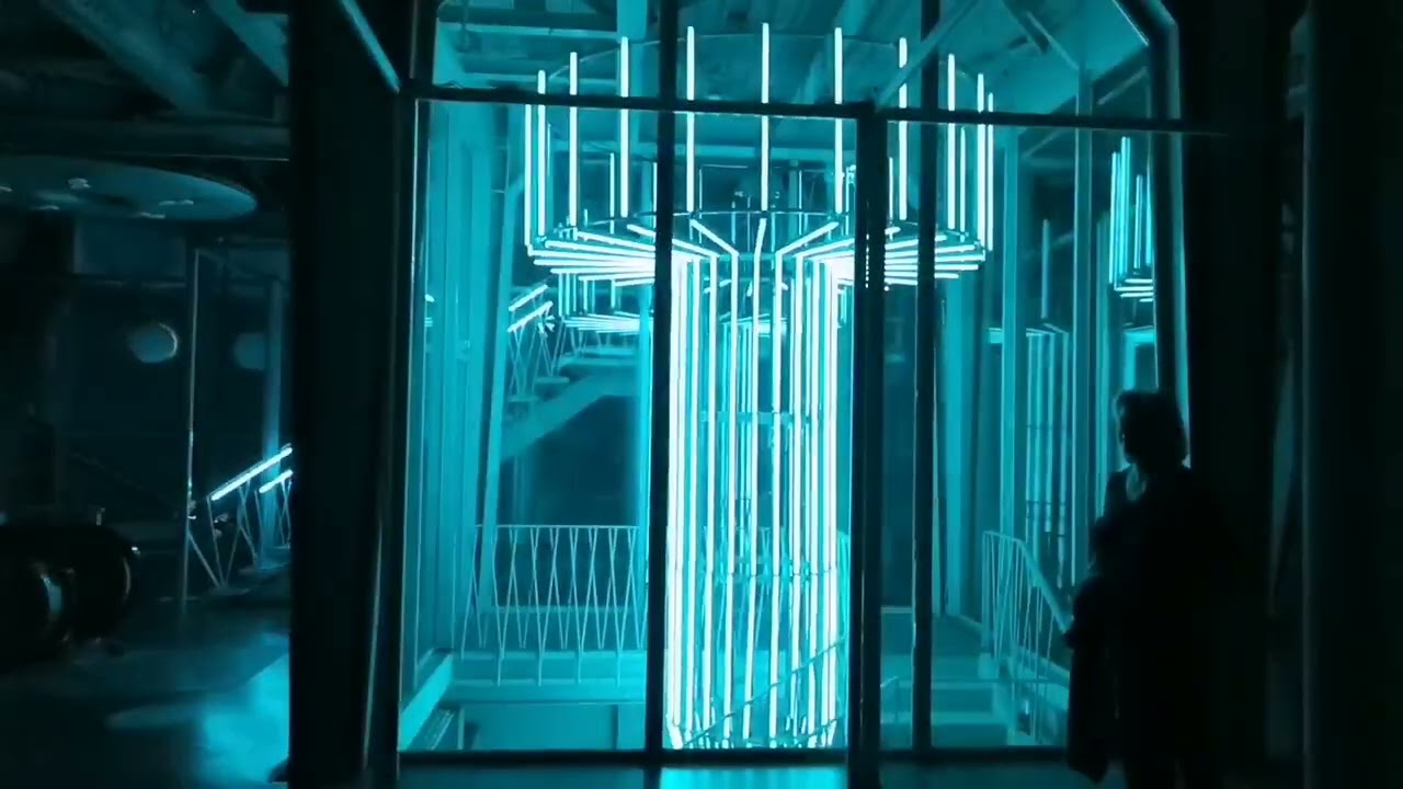 L'interieur de l'Atomium / exposition lumineuse / Bruxelles 🇧🇪