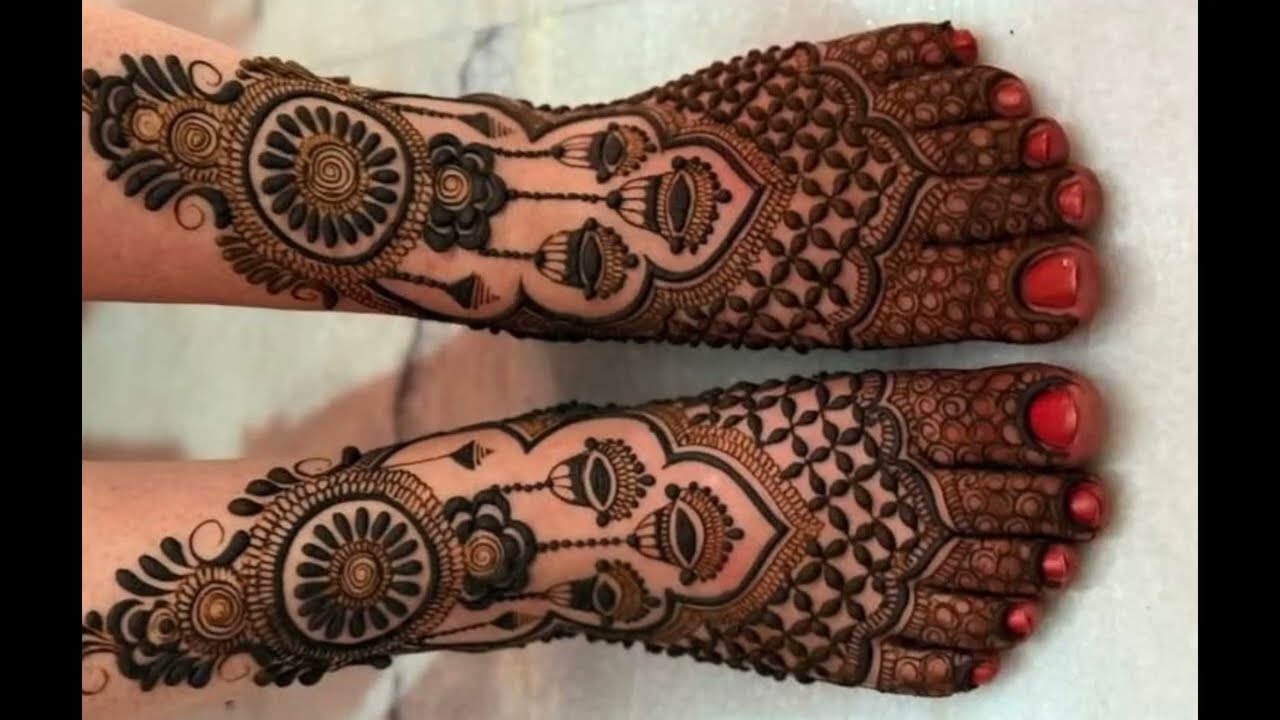 Leg mehndi designs? 👣Beautiful and easy mehndi design 