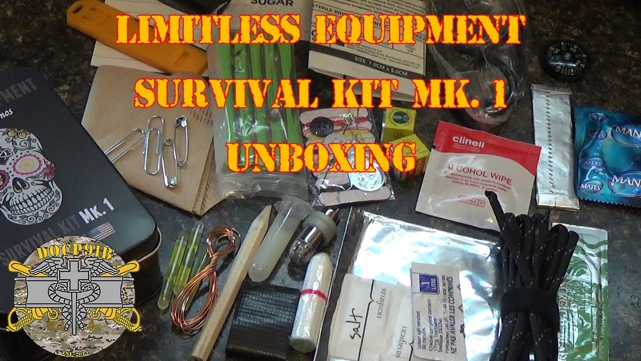 Limitless Equipment Survival Kit Mk. 1 - Survival Tin Unboxing