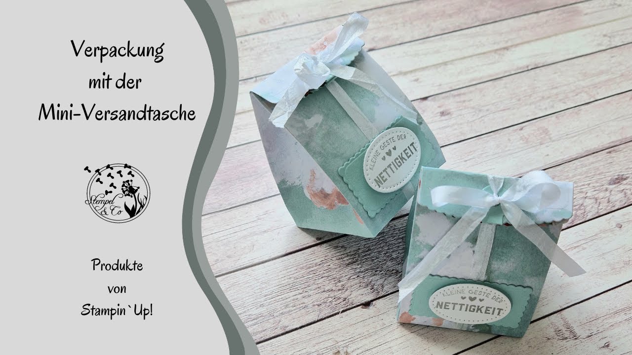 Verpackung mit der Mini-Versandtasche