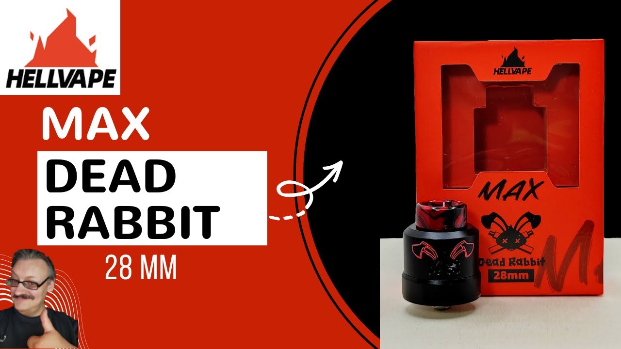 Hellvape Dead Rabbit Max RDA Verdampfer 28 mm und Squonker Pin
