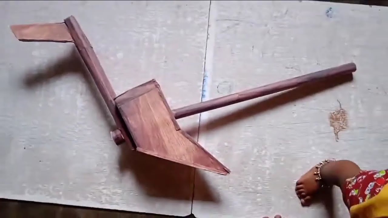 plough craft with cardboard /school project
