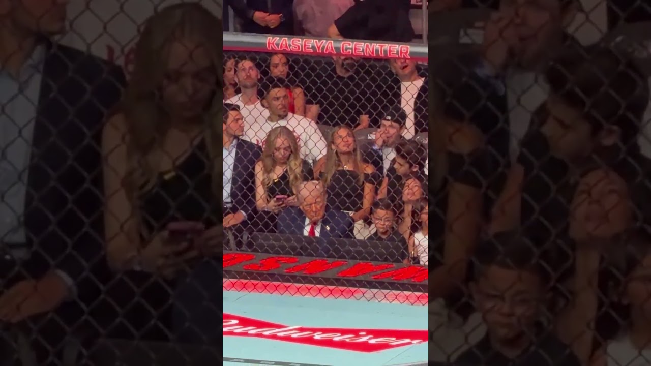 President Trump, Kai Trump, Tiffany Trump, Donald Trump III at UFC 327 in Miami