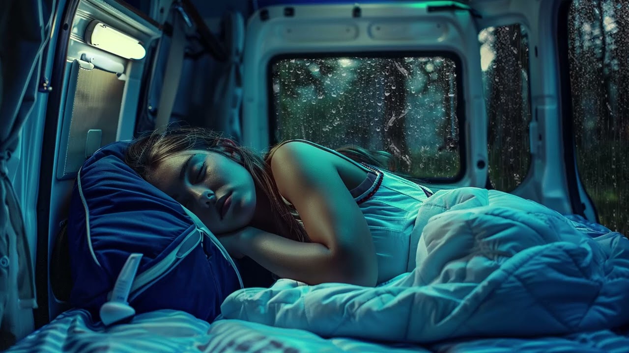 Sons Naturais ASMR para Relaxamento e Sono Restaurador 🌧️ Tempestade Noturna Vista da Cabine