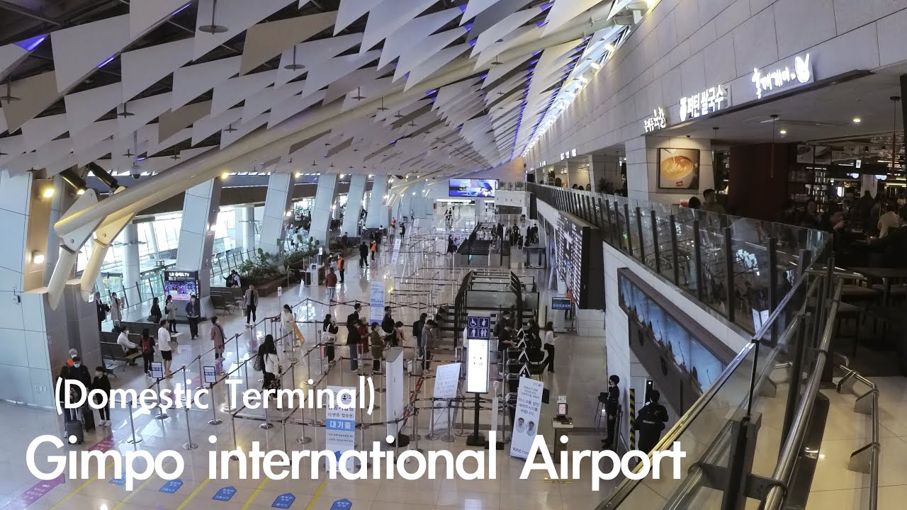 Gimpo International Airport(Domestic Terminal) - Scenery of Gimpo Airport - 4K HDR Korea