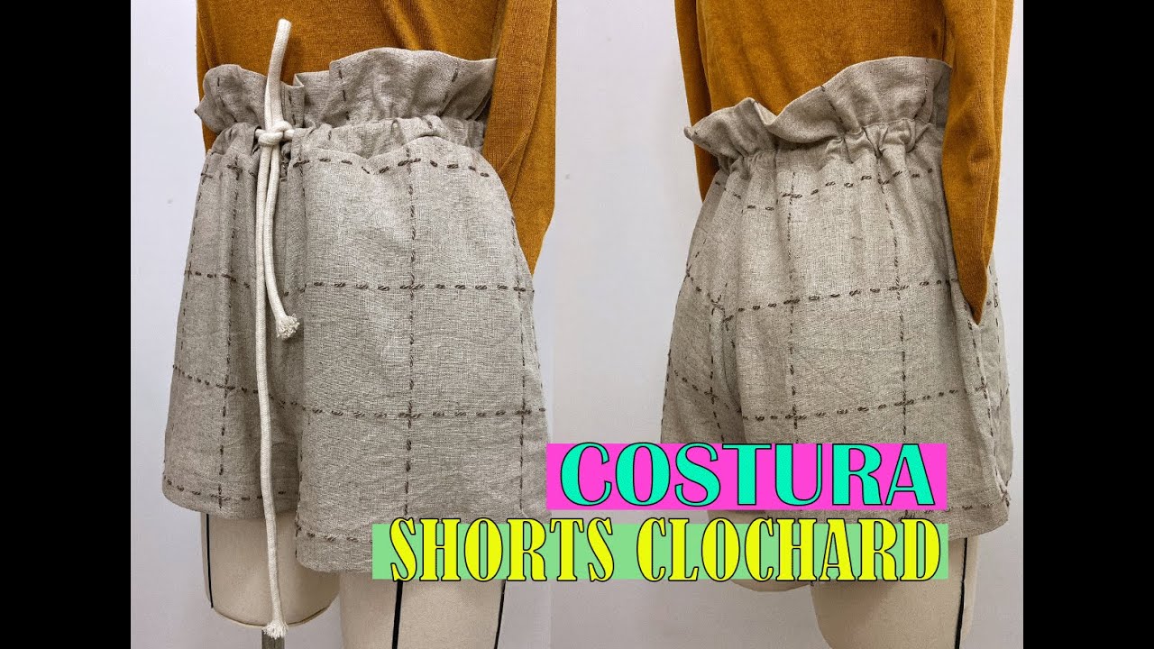 ✂️ COSTURA SHORTS CLOCHARD COM T&Uacute;NEL SOBREPOSTO