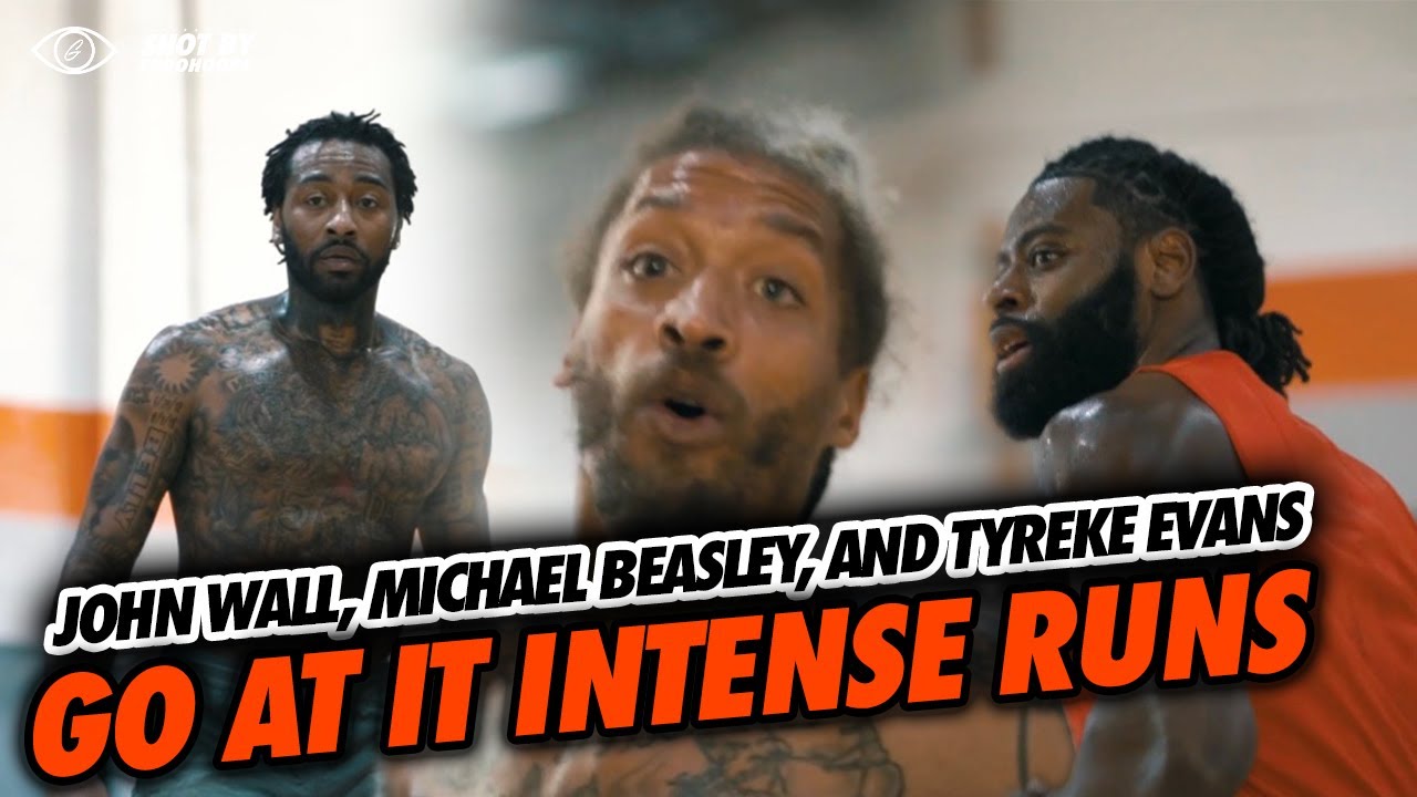 John Wall, Michael Beasley, And Tyreke Evans Go At It Intense Runs