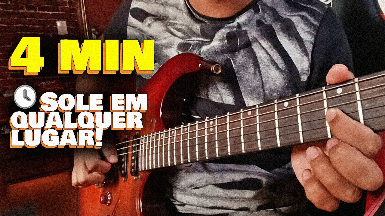 A rotina de 4 minutos pra parar de travar nos solos na Guitarra!