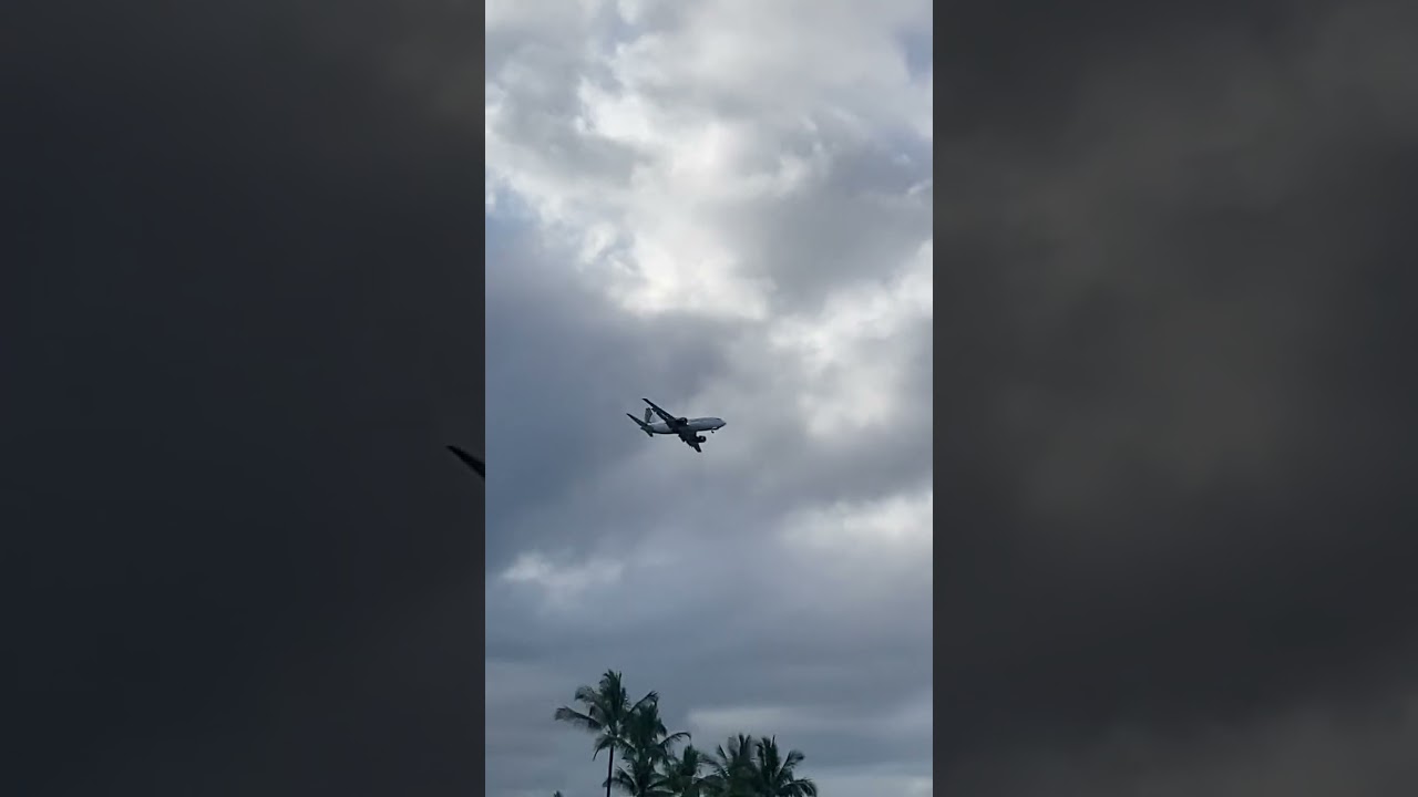 Plane coming in hot to Hilo Hawaii Airport, Hilo, Hawaii, 2025