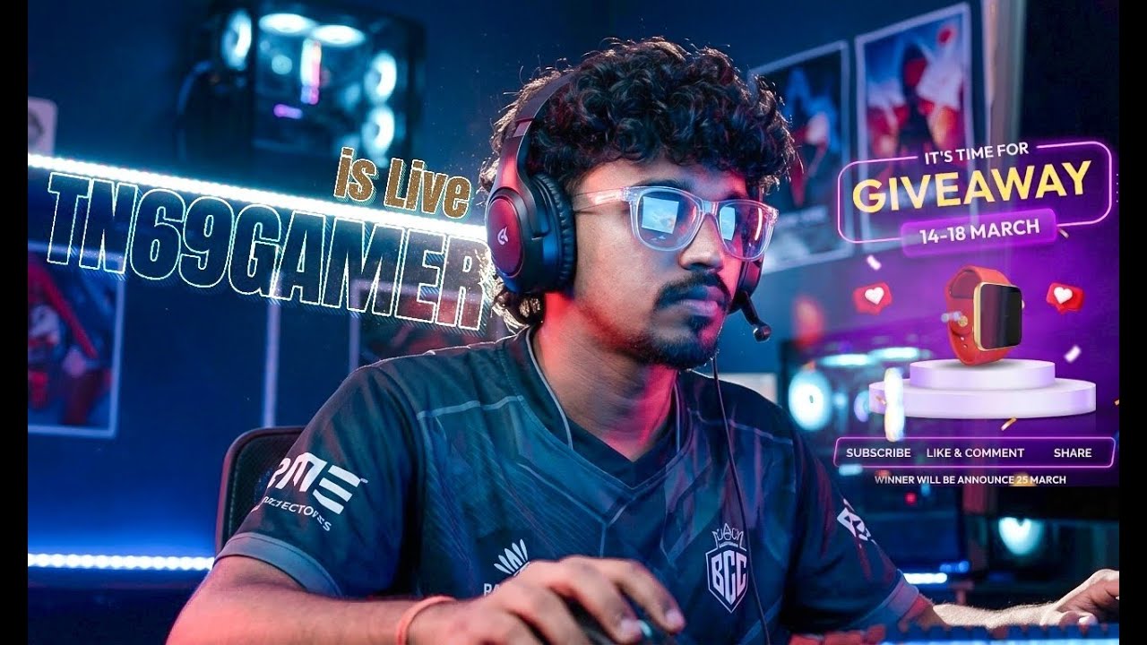 GIVEAWAY🔴DAILY 10 HRS LIVE _TN69GAMERYT #tamilgaming  #gta5 #spiderman #bgmi #shorts #live #horizon