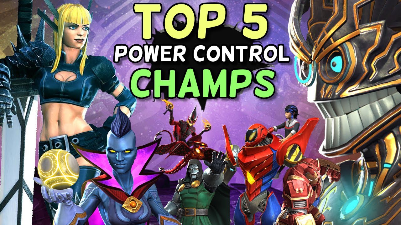 Top 5 Power Control (Power Lock, Steal, Burn and Drain) Champs | Marvel Contest of Champions
