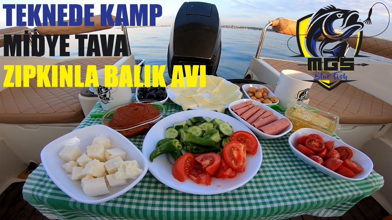 Teknede Kamp | Dalış | Zıpkınla Balık Avı | Midye Tava | Issız Ada | Huzur | Marinboat Samba Deluxe