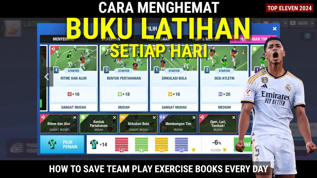 TRIK CARA MENGHEMAT BUKU LATIHAN SETIAP HARI | TOP ELEVEN