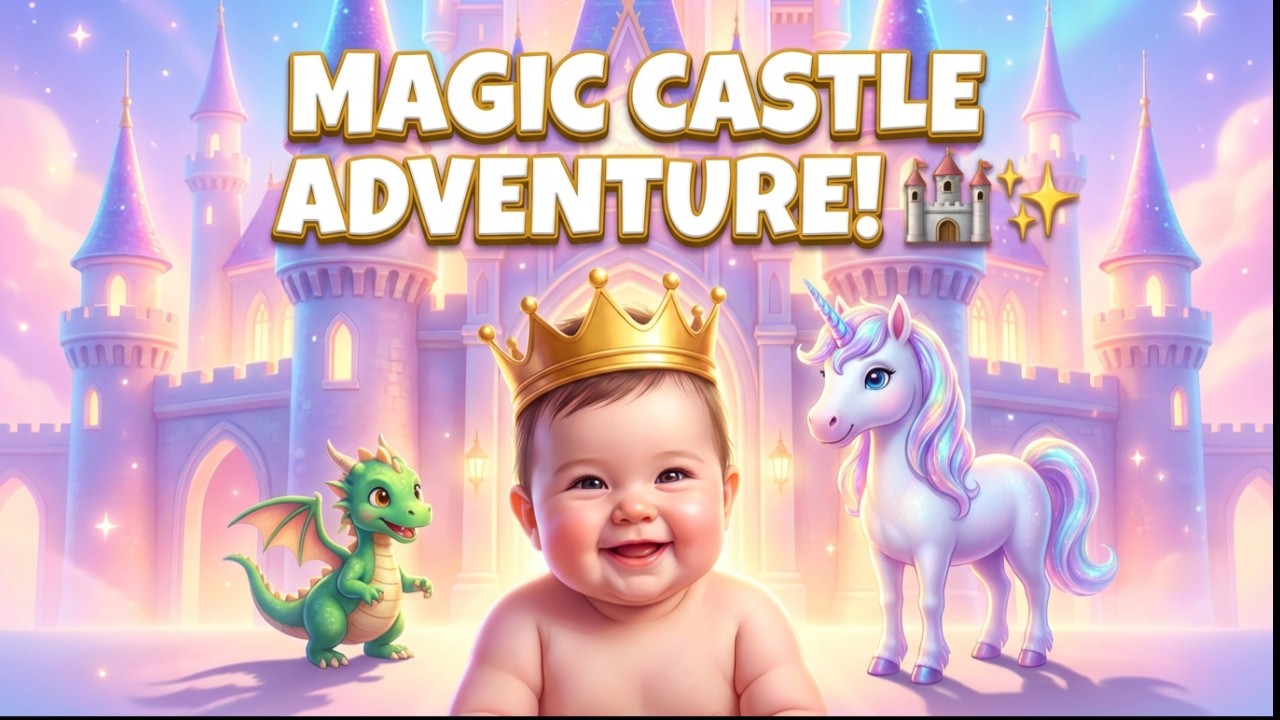 “Baby in Fairy Tale Castle 🏰✨ | Magical Princess Adventure Song!”
