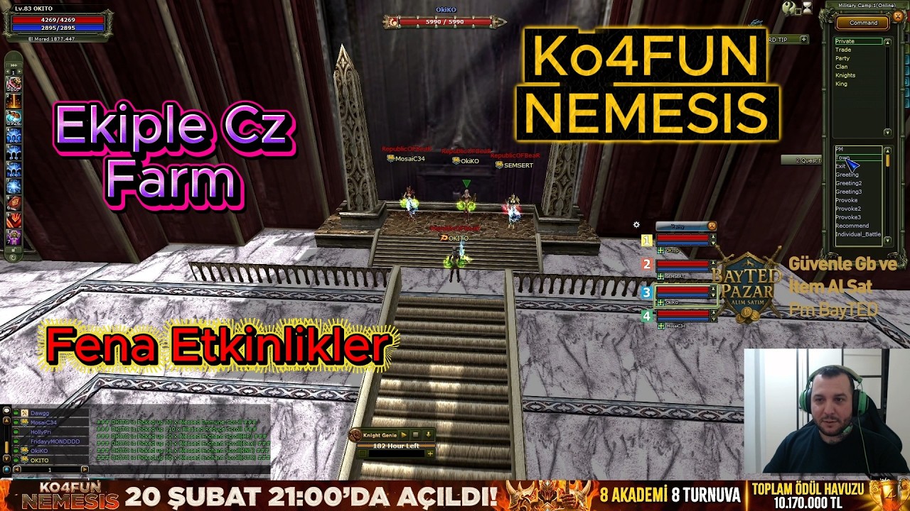 KO4FUN YENİ SERVER NEMESIS | Sıfırdan Zirveye Vol 4 #ko4fun #nemesis #knightonlinefarm