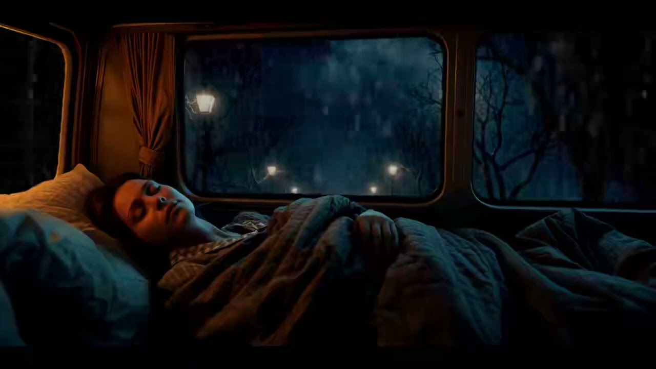 Cozy Car Rain with Gentle Thunder 🌧️ Natural White Noise for Sleep and Relaxation