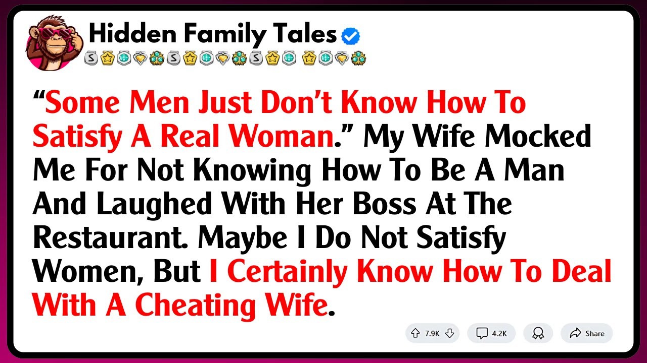 “Some Men Just Don’t Know How To Satisfy A Real Woman.” My Wife Mocked Me For Not Knowing How....