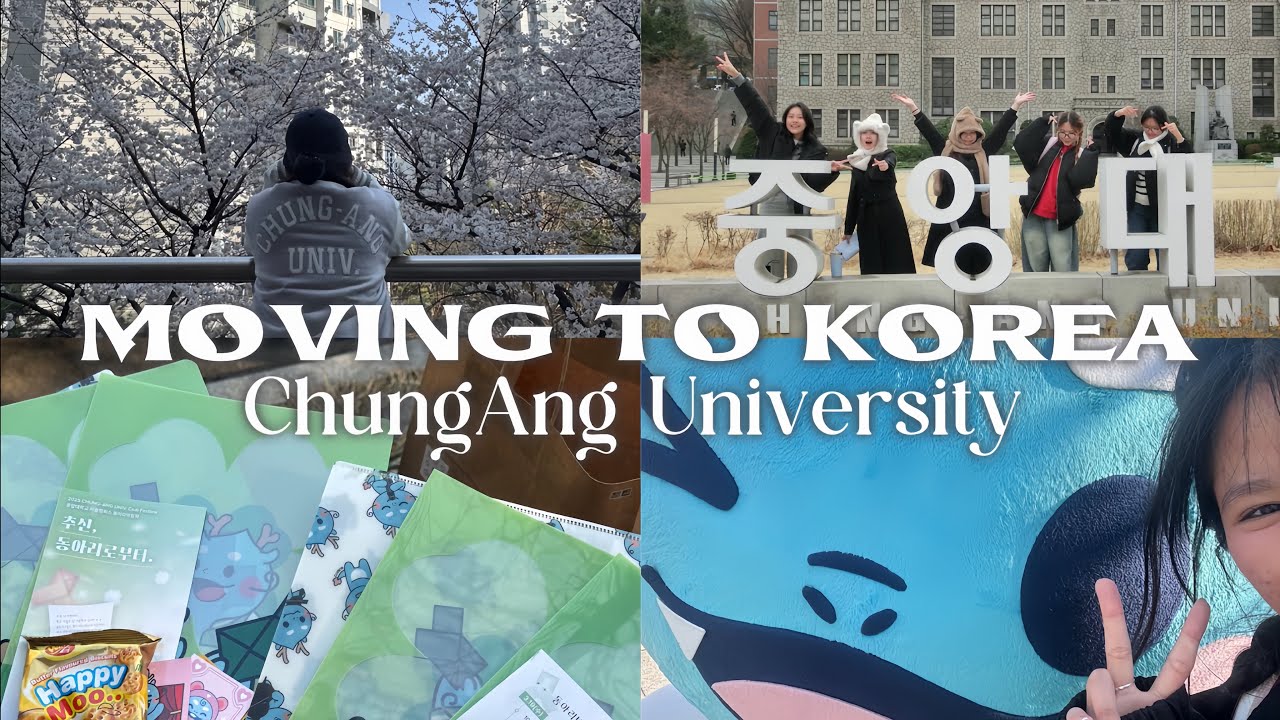 [CHUNGANG UNI] - Ngày đầu tới Hàn Quốc 🇰🇷 Moving to Korea, Dorm tour, First class,… | DAILYVLOG