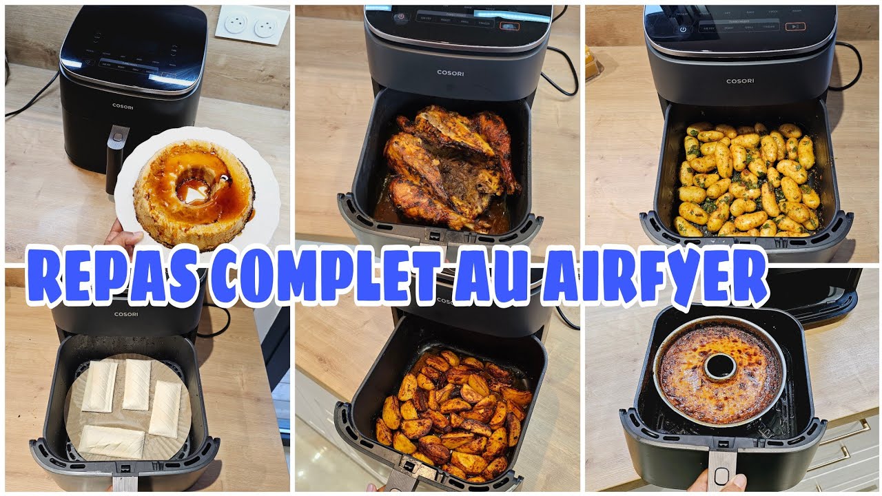 RECETTE AIR FRYER COSORI TURBO BLAZE REPAS COMPLET #cosoriairfryer #cosori #airfryerrecipes #recette