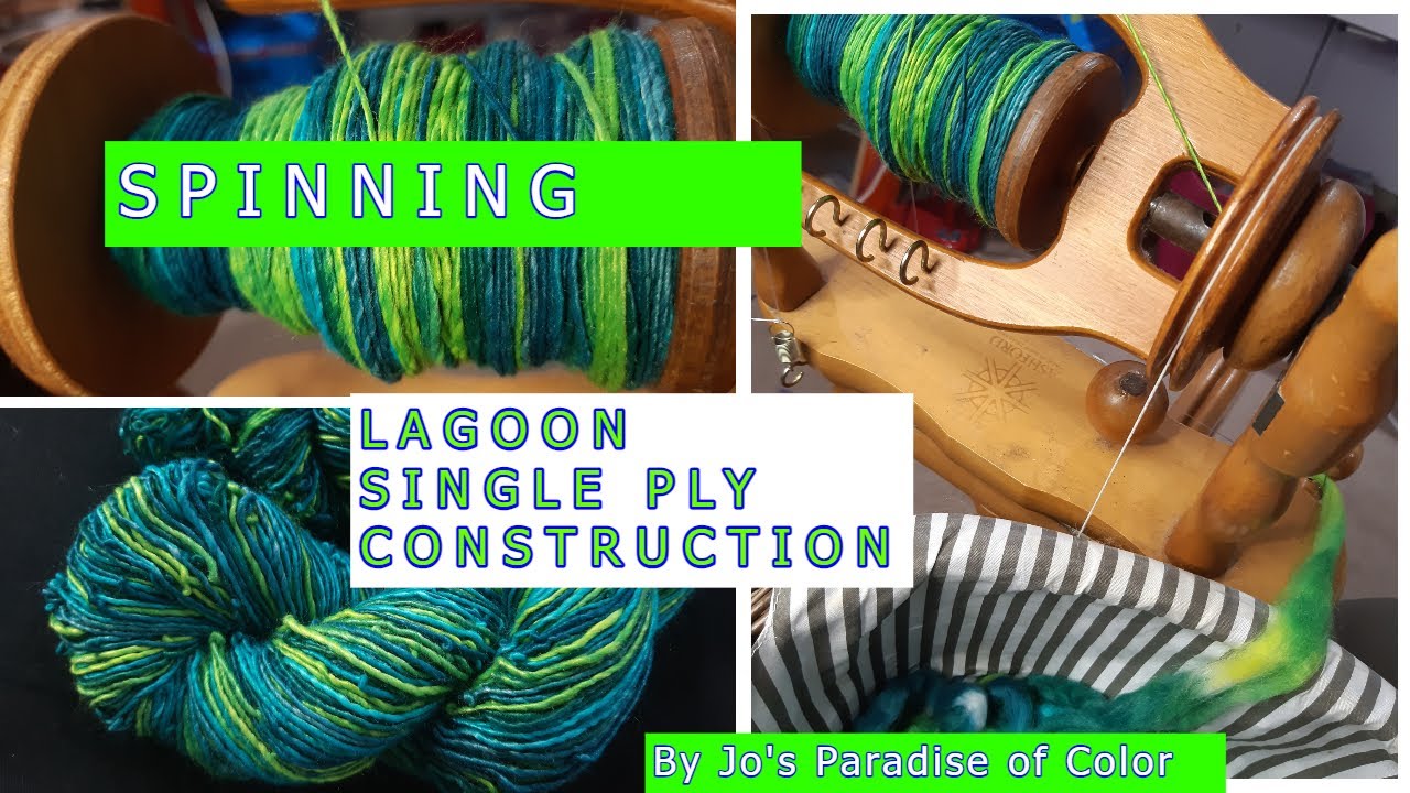 Spinning up some single ply yarn using super slippery fibre.