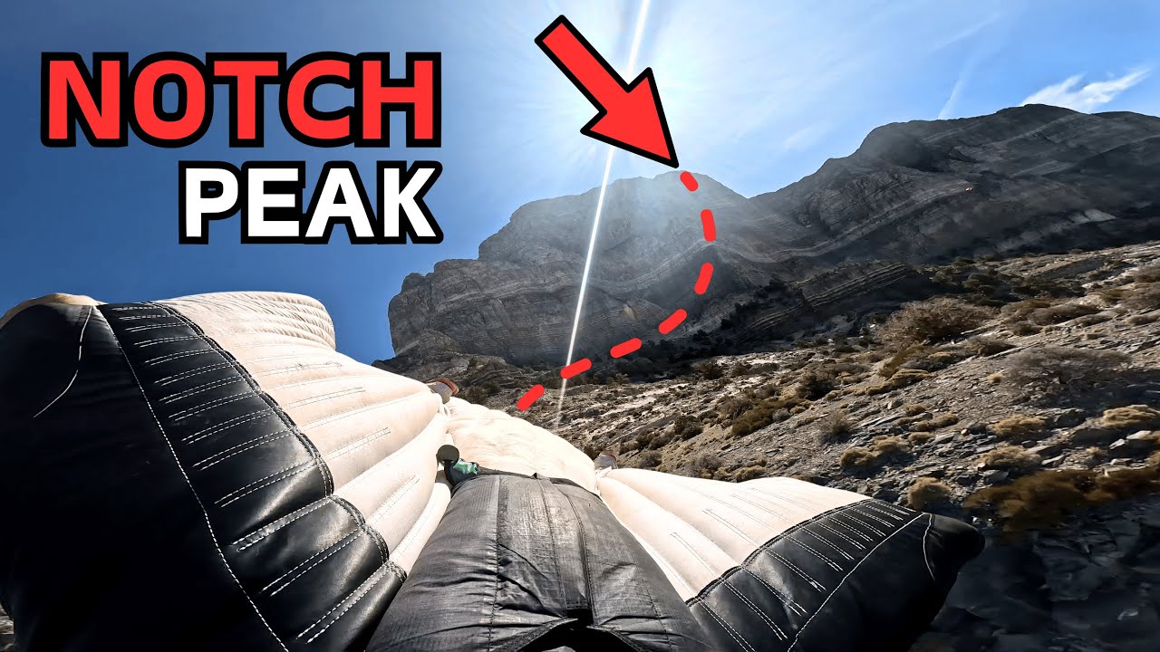 Rare Back Cam View | Wingsuit Flight at Notch Peak