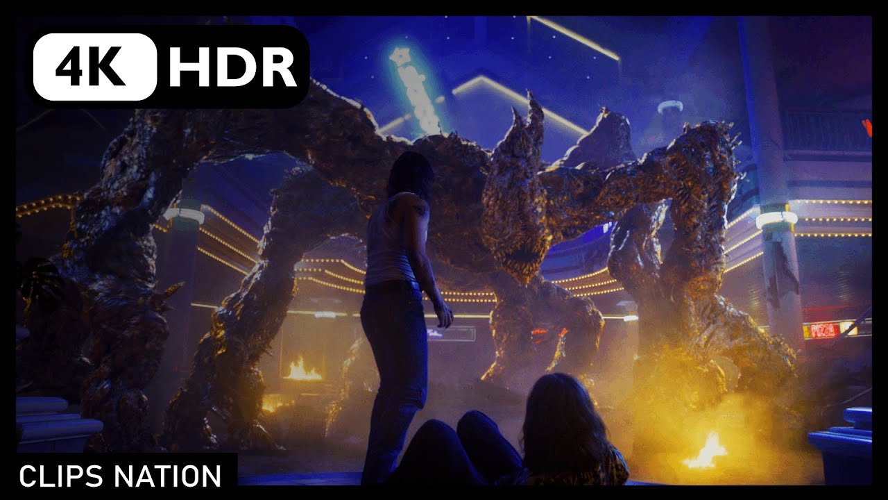 Mind Flayer vs Firecrackers | Starcourt Scene | Netflix | Stranger Things (S3E08) (2019) [4K, HDR]