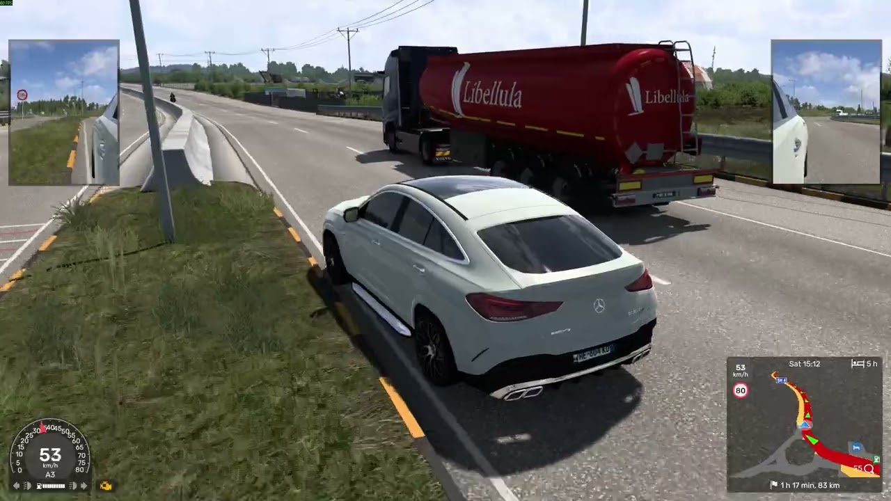 Vozita GLE63S 240km/h Dhe pastaj…. EURO TRUCK SIMULATOR 2