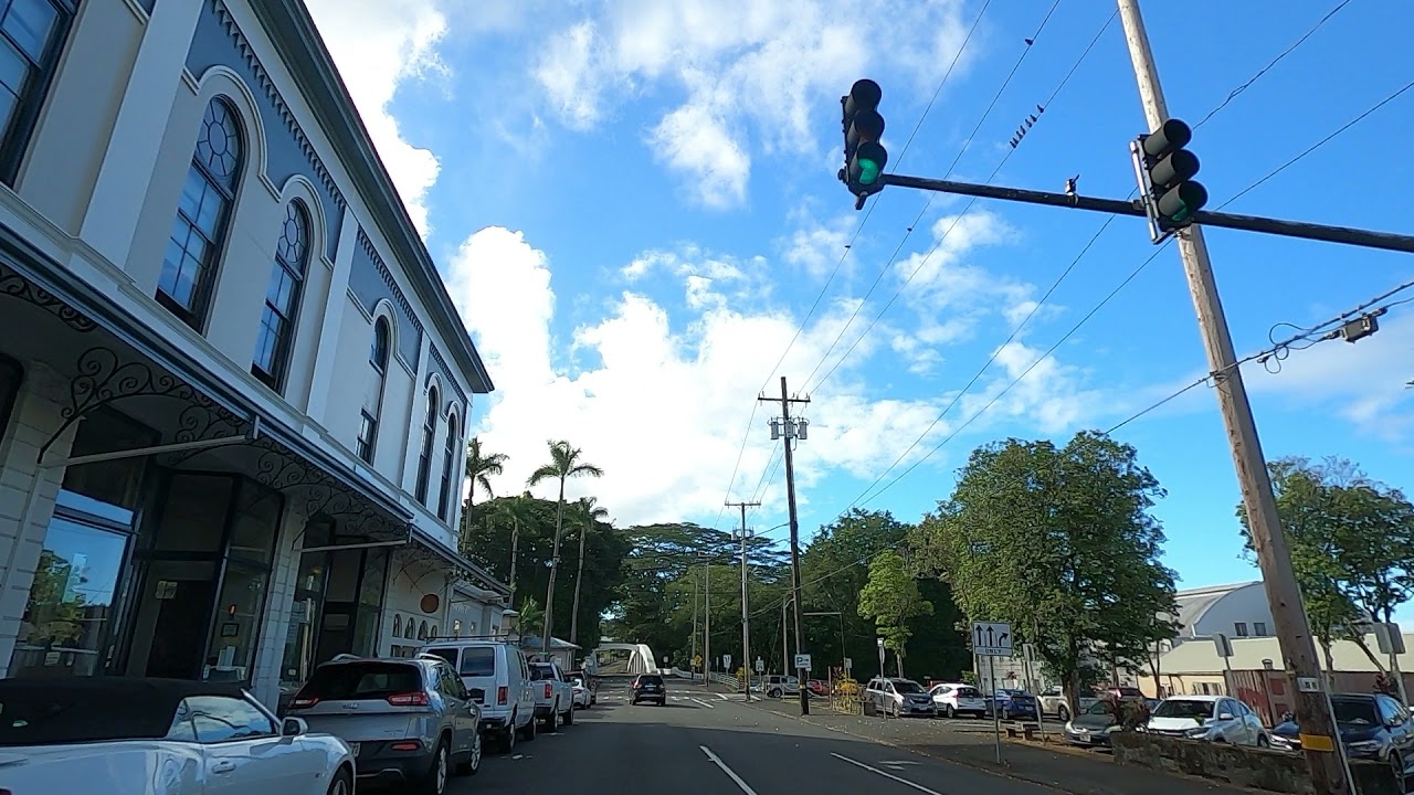 Driving Through Downtown Hilo