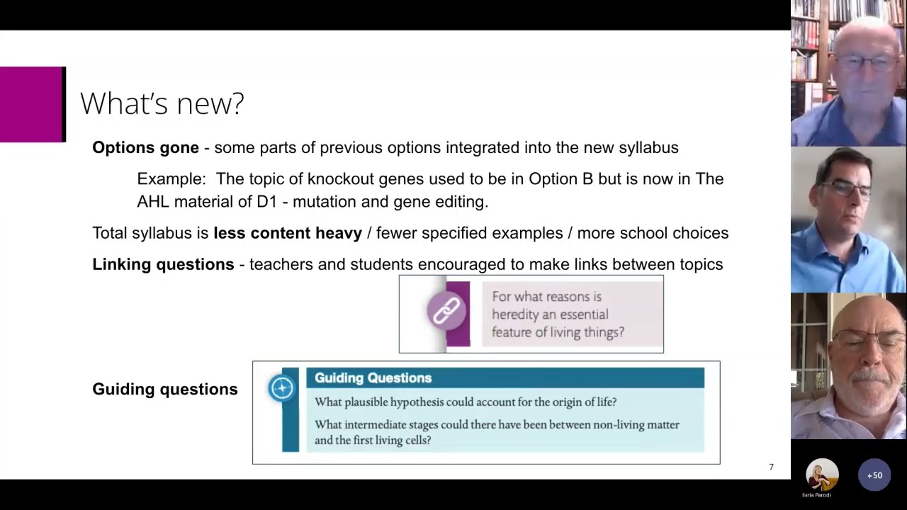 Getting to grips with the new IB DP Biology Subject Guide