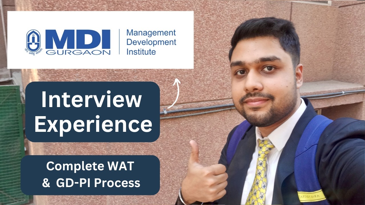 My MDI Gurgaon Interview Experience 2026 | WAT , GD Topic & Interview Questions #mdigurgaon #mba
