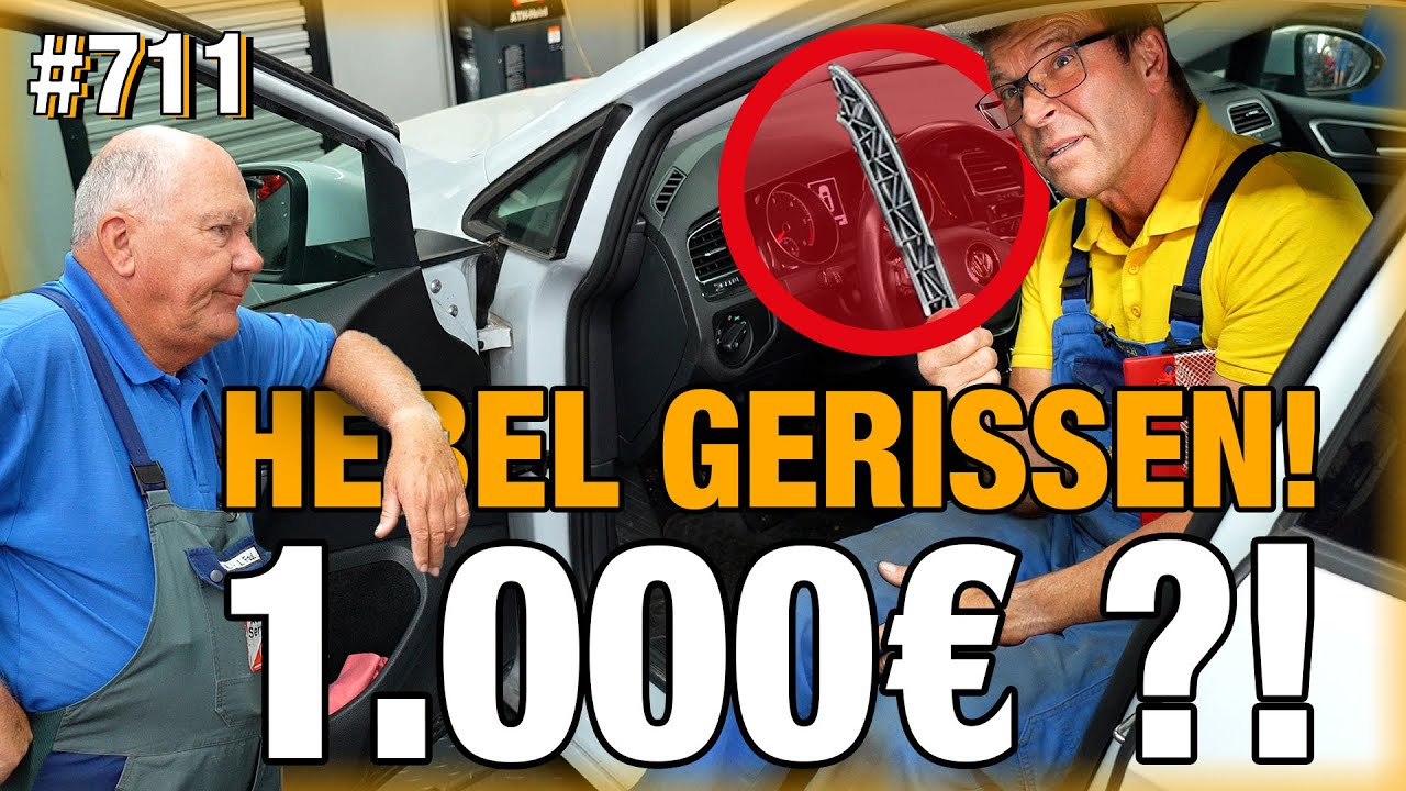 Hebel für Lenkradverstellung gerissen - 1.000€? 😡🧐 | Kompressorkupplung aufgelöst! Golf-Totalschaden