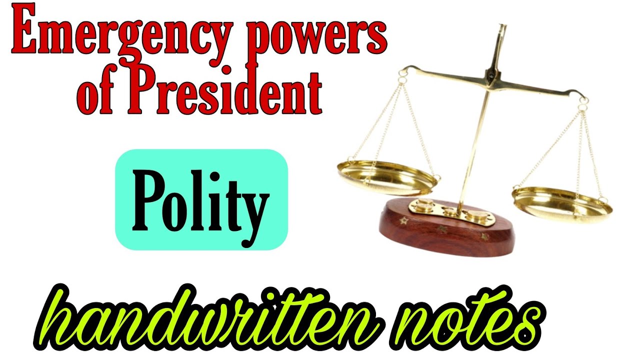 Emergency powers of President || lec.32 || Indian Polity || An aspirant !