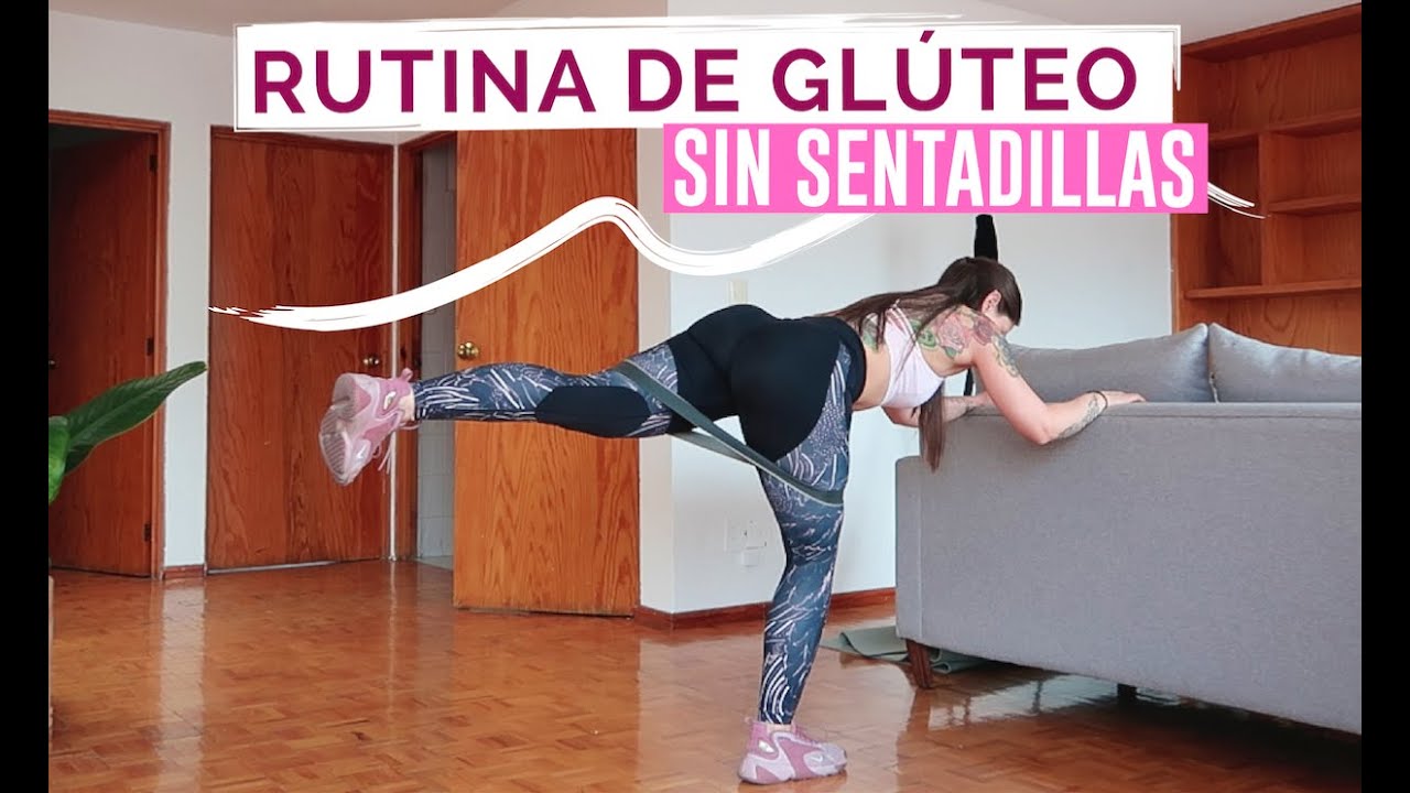Glúteo SIN SENTADILLAS | RUTINA en CASA para RODILLAS SENSIBLES