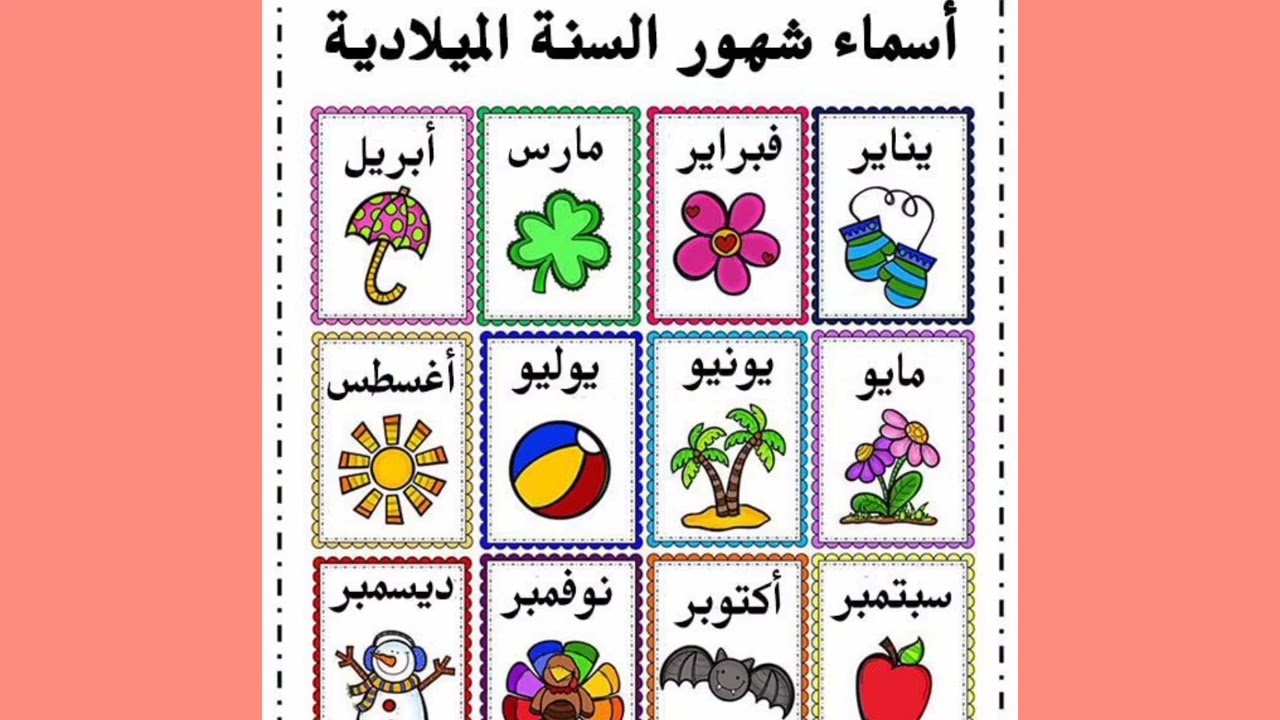شهور السنة الميلادية🤔🤔🤔