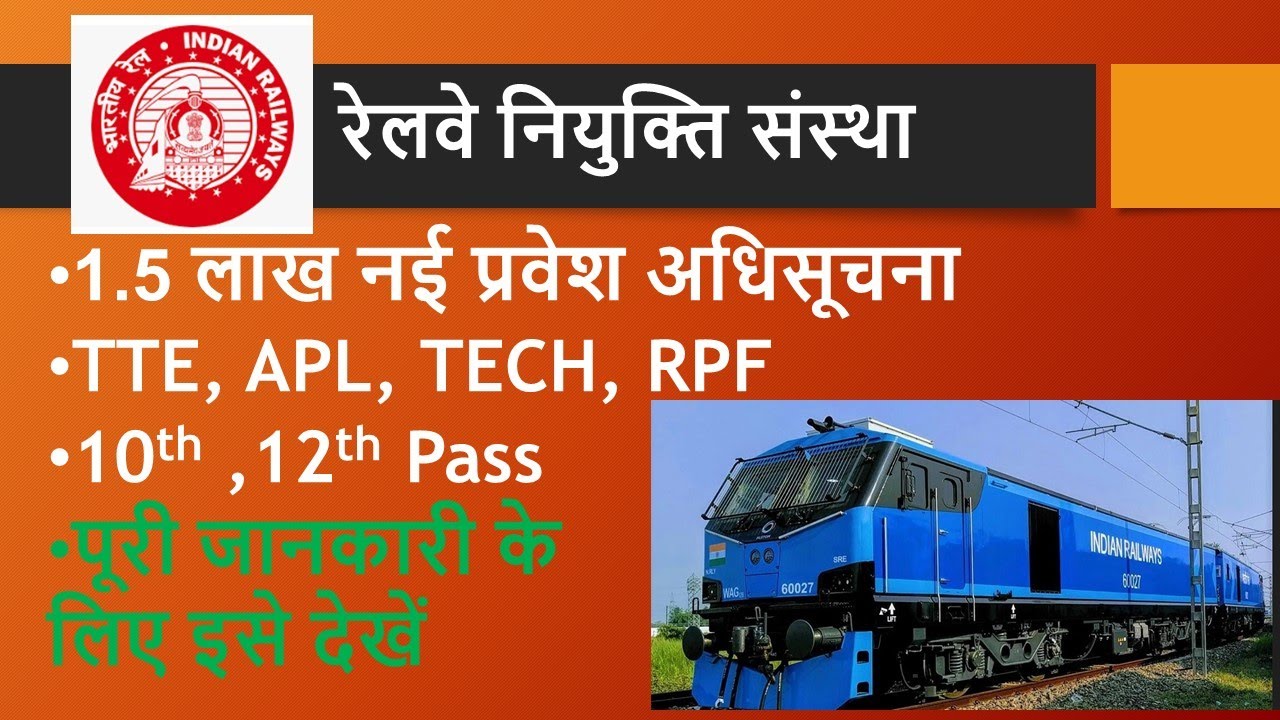 Railway 1.5 Lakh Vacancy 2022 | RRB ALP New Vacancy 2022 |