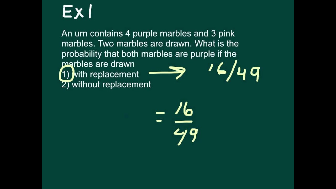 Probability Without Replacement