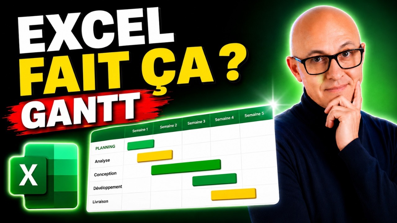 Gantt Excel | Crée un Suivi Visuel Ultra Pro 📊