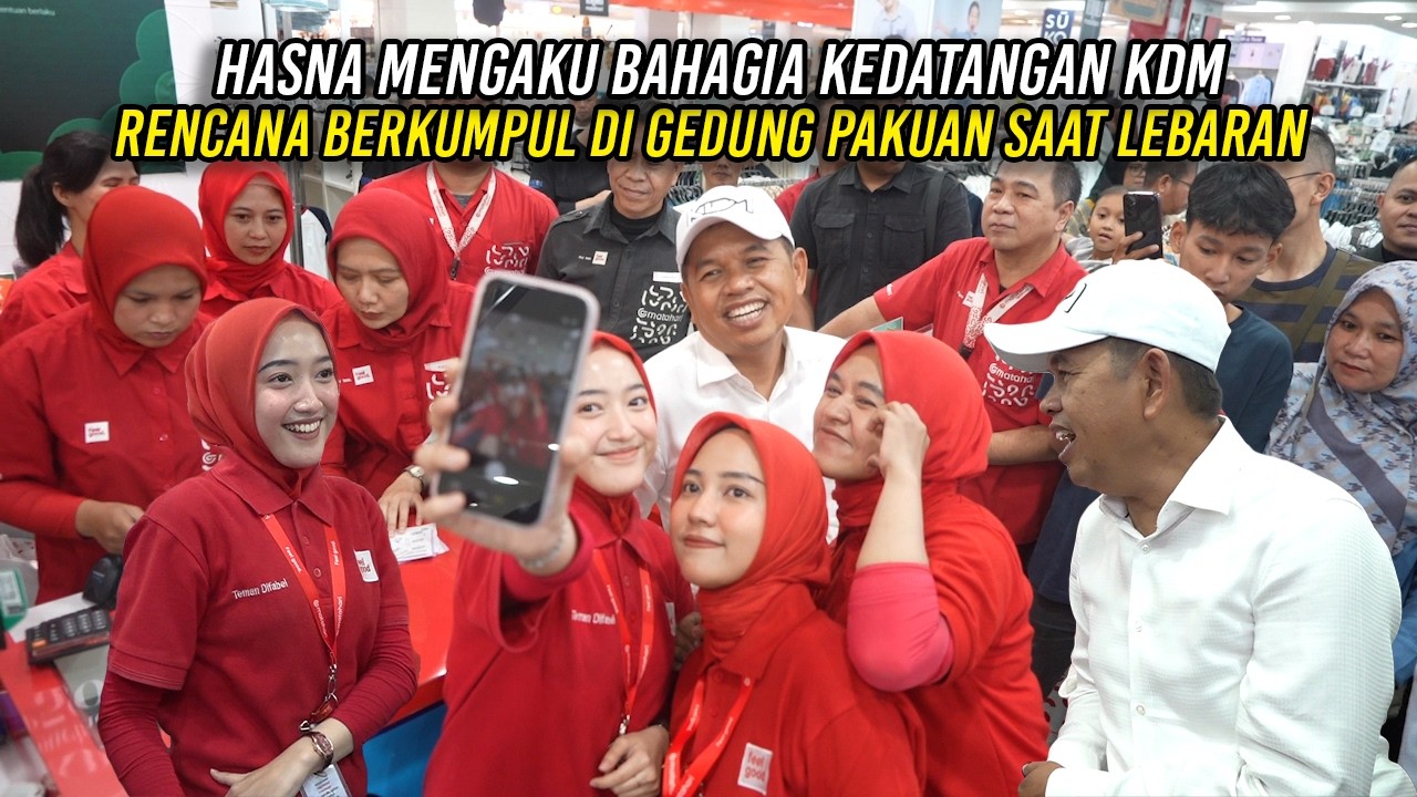 HASNA MENGAKU BAHAGIA KEDATANGAN KDM | RENCANA BERKUMPUL DI GEDUNG PAKUAN SAAT LEBARAN