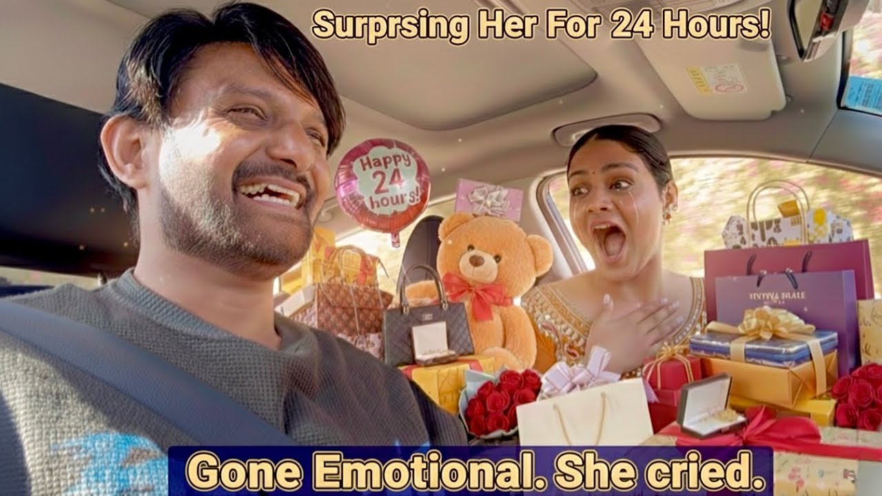 SHE CRIED ! 😭 24 HOURS ROMANTIC SURPRISE ON GIRLFRIEND 🎁 | GONE SUPER EMOTIONAL 🥹 