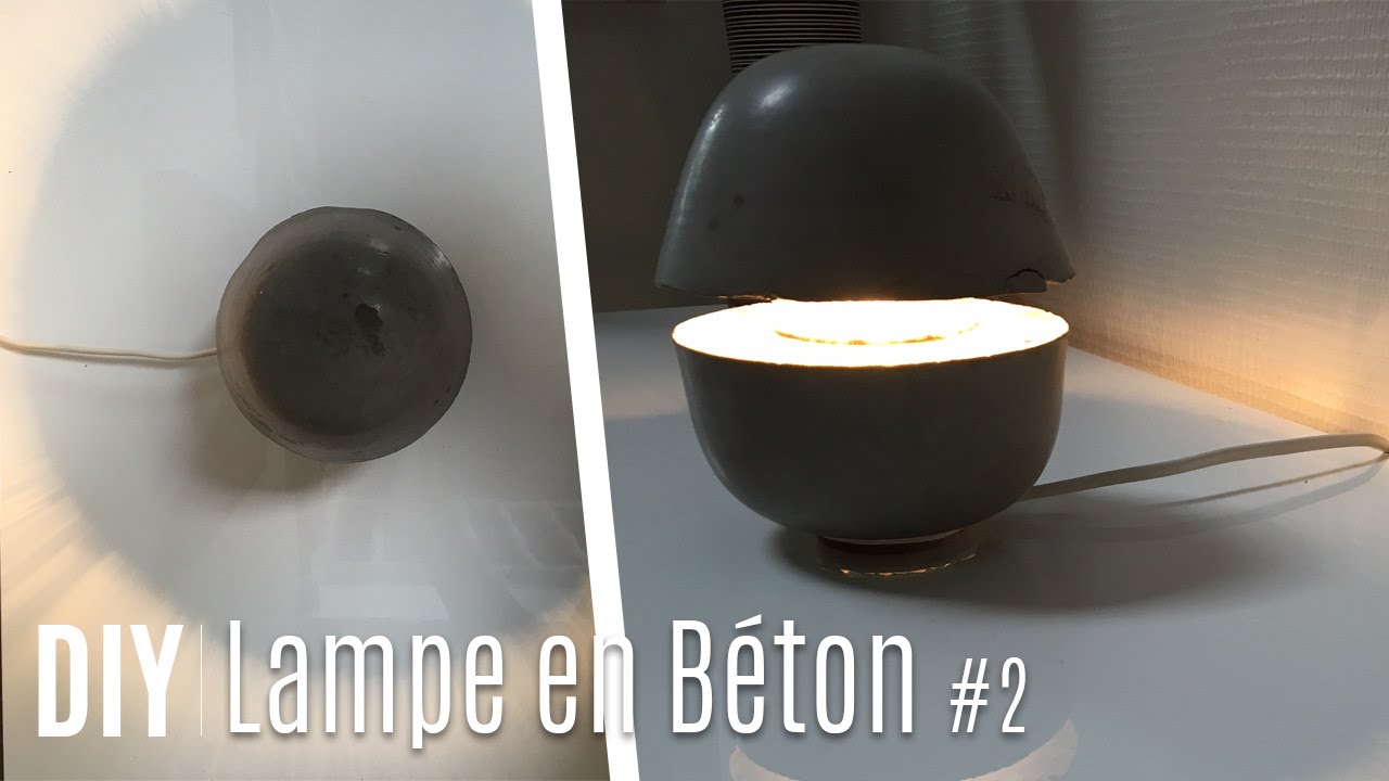 Fabriquer une Lampe avec du Béton #2