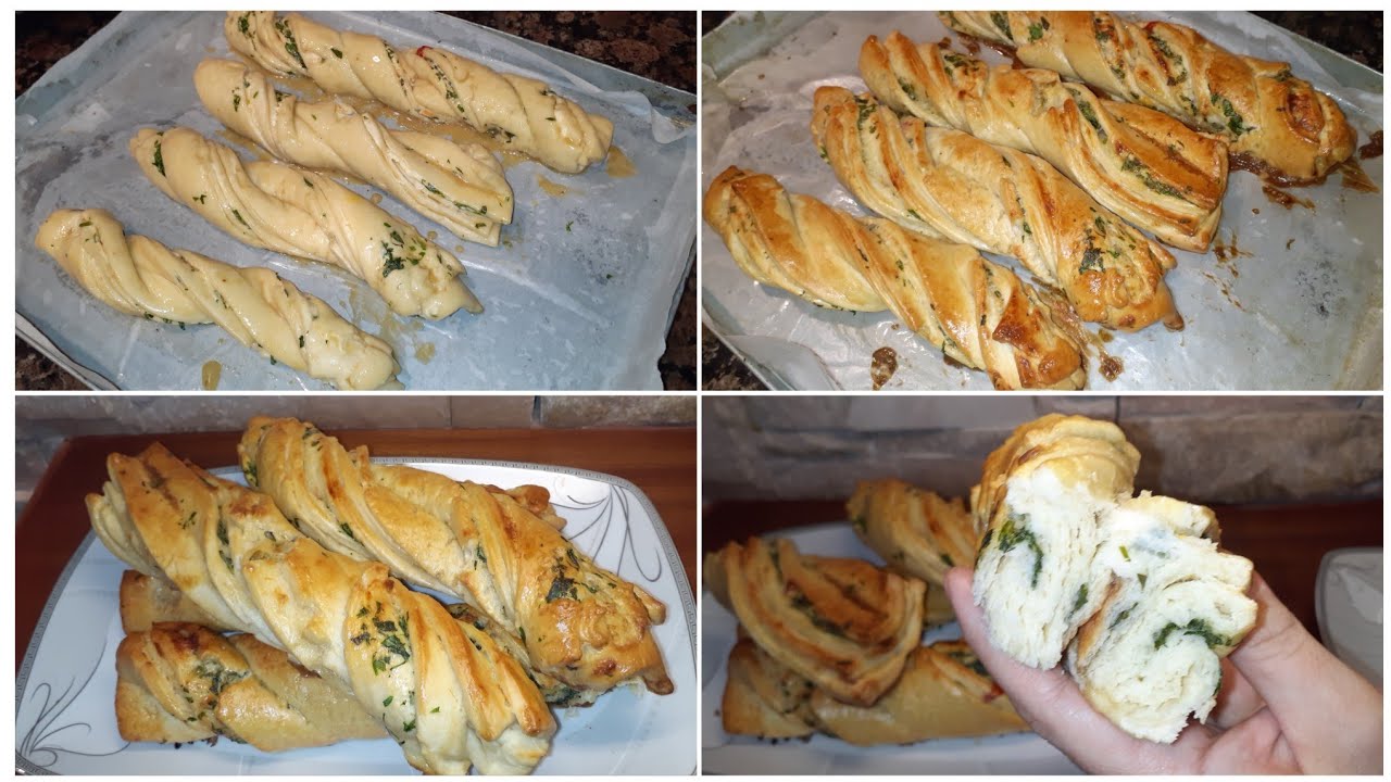 خبز التويست خبز الضفاير مناسب جدا للفطار Twist  bread