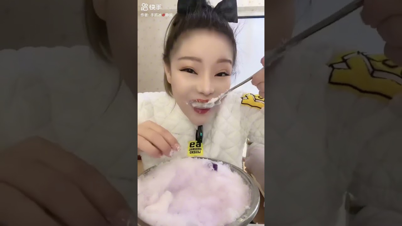 (ONLY BITES) ICE QUEEN OLD SPOONFUL SQUEAKY ICE EATING ASMR