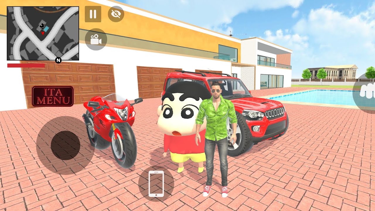 🔥 Franklin & Shinchan Bought Red Super Fast Modified Bike and Scorpio 👀 | Crazy GTA V Moment