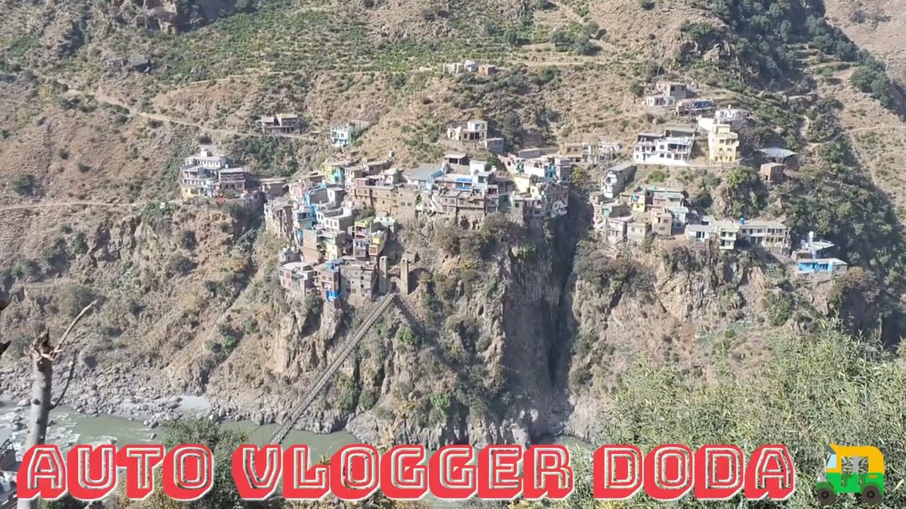 Prem nagar town view in Doda district of Jammu and Kashmir #doda #jammukashmir #mountains #view 