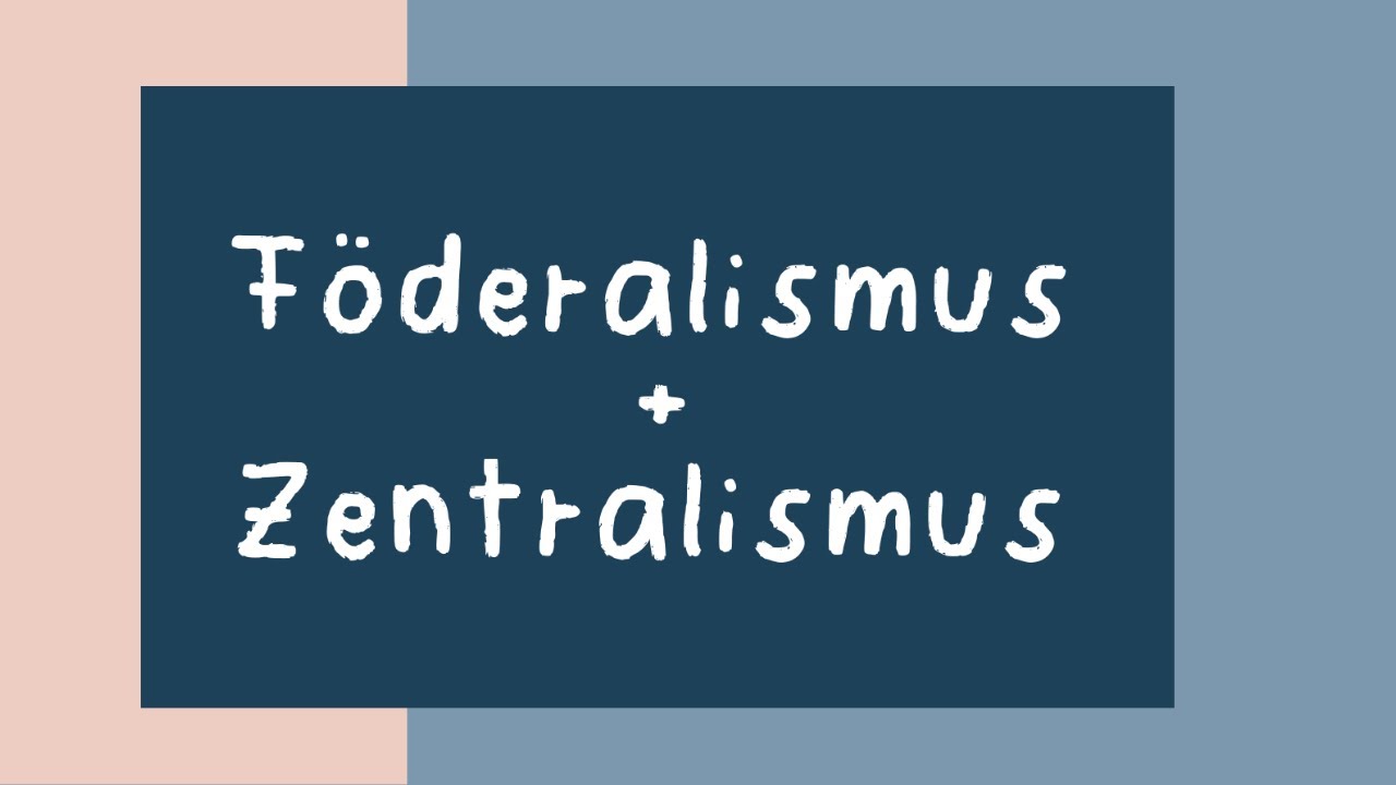 F&ouml;deralismus +  Zentralismus