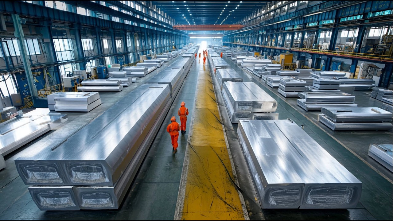 How Aluminum Slabs Become Endless Coils. Full Documentary on Heavy Industry & Manufacturing Process