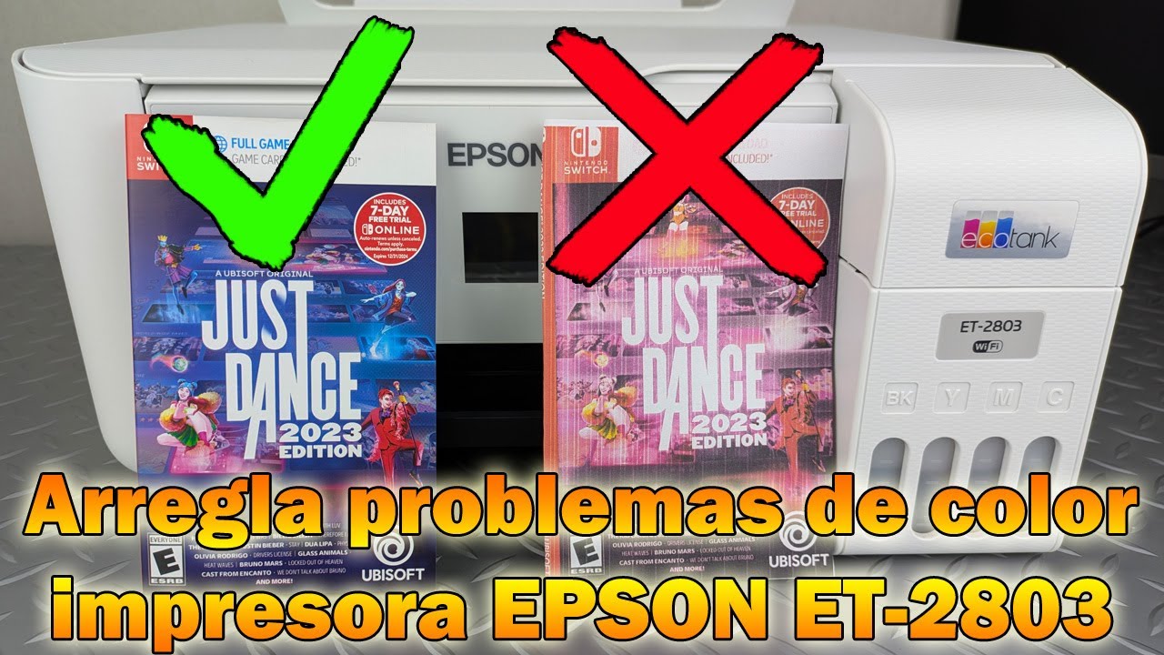 Como arreglar colores que salen mal en impresora EPSON-ET 2803